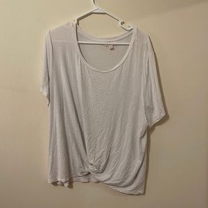 White Plus size tshirt